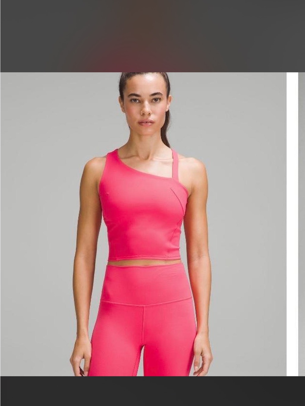 lululemon athletica Pink Asymmetric Sports Bra
